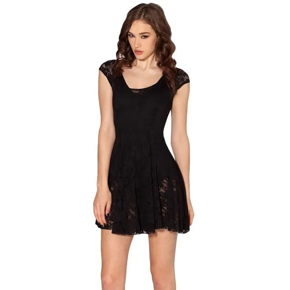 EVIL CHEERLEADER LACE DRESS 2.0 Size Med. EUC. With 2 bonus shiny body suits - Picture 4 of 15